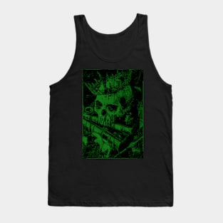 Skull with book Tank Top